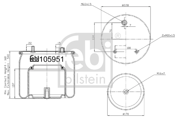 Bellow, air suspension